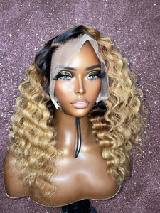 Ready To Ship Blonde Tropic Wave Frontal Wig